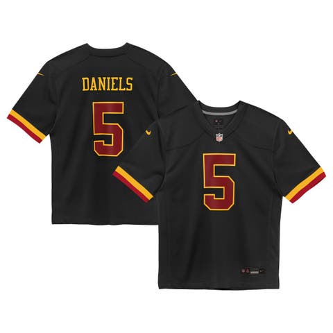 Preschool Nike Jayden Daniels Black Washington Commanders Alternate Game Jersey
