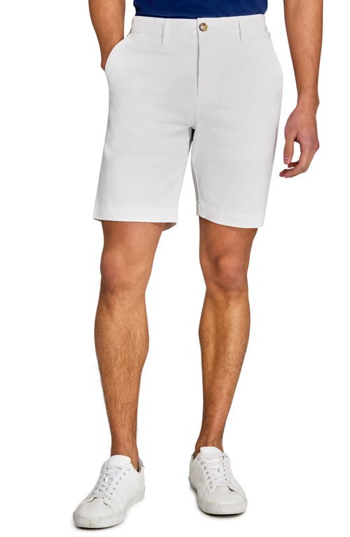 Construct Solid Short Flat Front In White