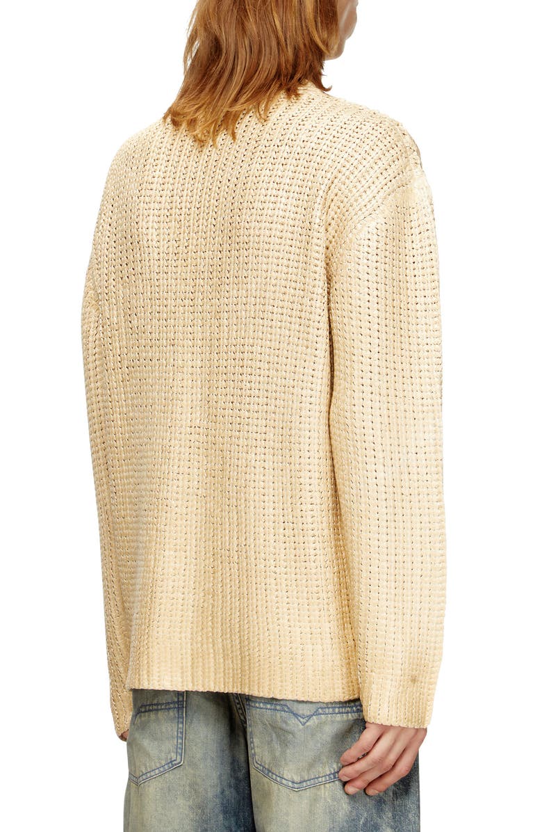 DIESEL<sup>®</sup> K-Michor Metallic V-Neck Cardigan, Alternate, color, Khaki