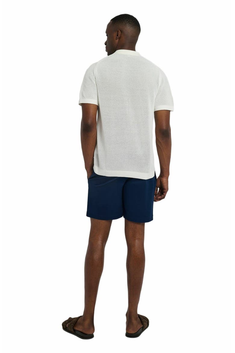 Garment Dye Cotton Drawstring Short, Alternate, color, DEEP NAVY