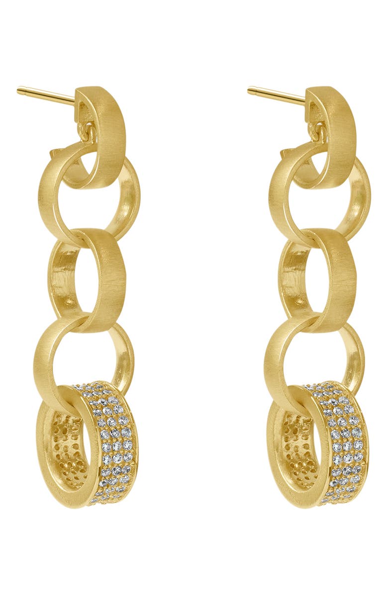 Dean Davidson Petit Link Pavé Statement Drop Earrings, Alternate, color,