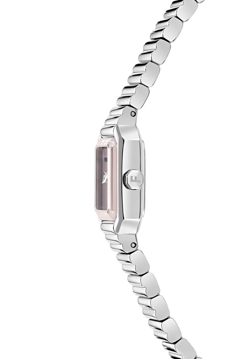 Crystal Petite Bracelet Watch, 15mm x 20mm, Alternate, color, PINK