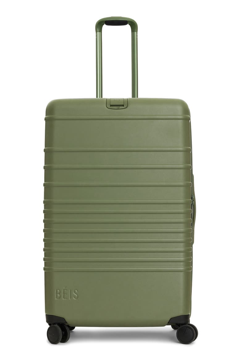 The Large Check-In Roller Suitcase, Main, color, OLIVE