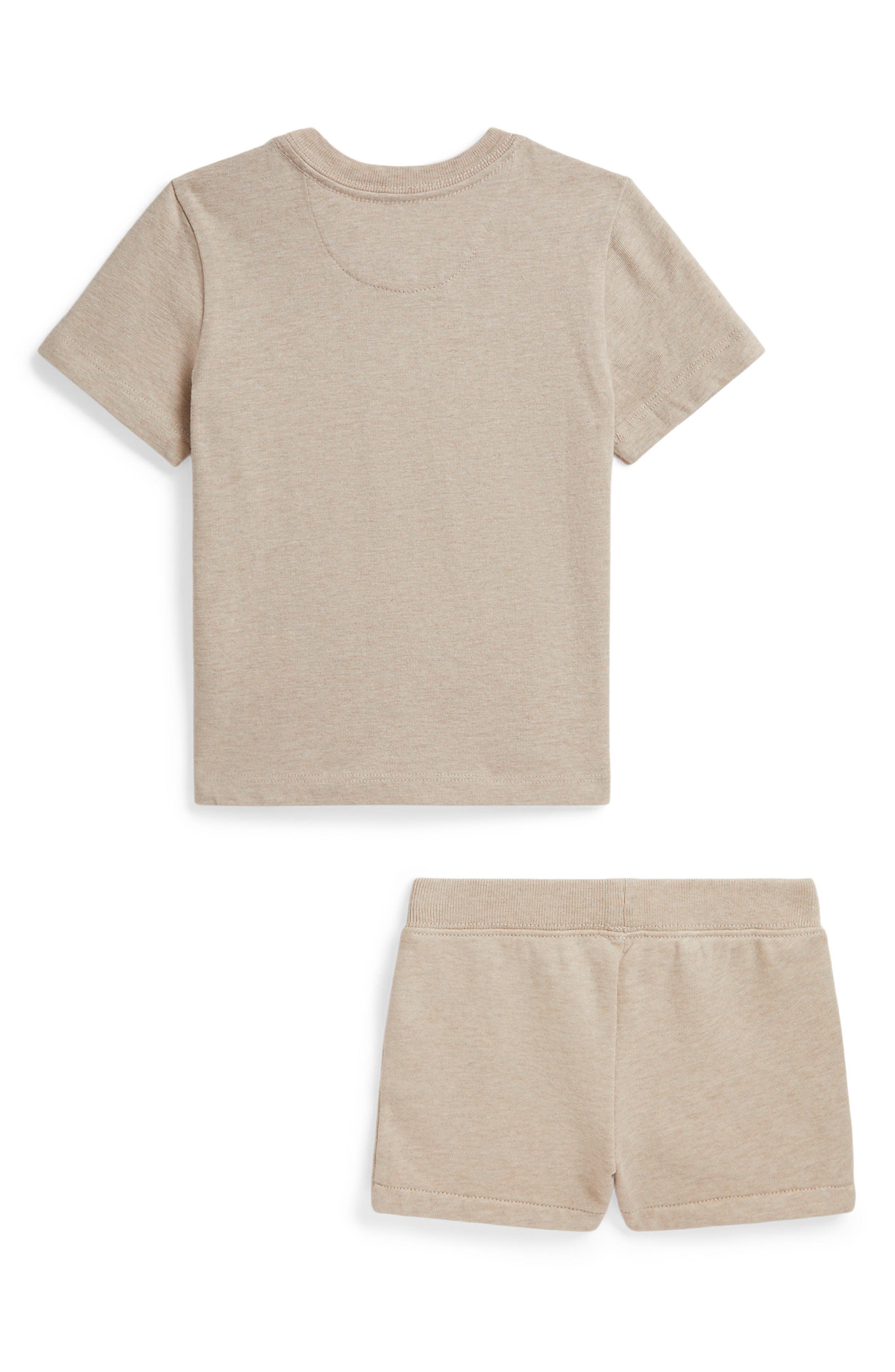 Детские Ralph Lauren Jersey Knit Cotton Top & Shorts Set — фото 2