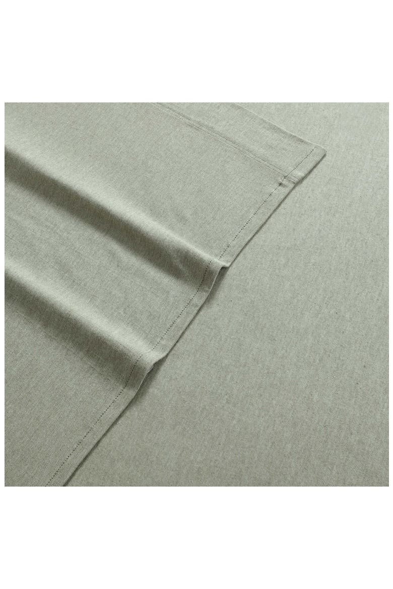 Modern Mélange Cotton Blend Sheet Set, Alternate, color, PASTEL GREEN