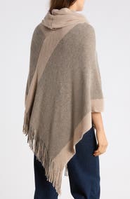 Nanette Lepore Cowl Neck Knit Poncho