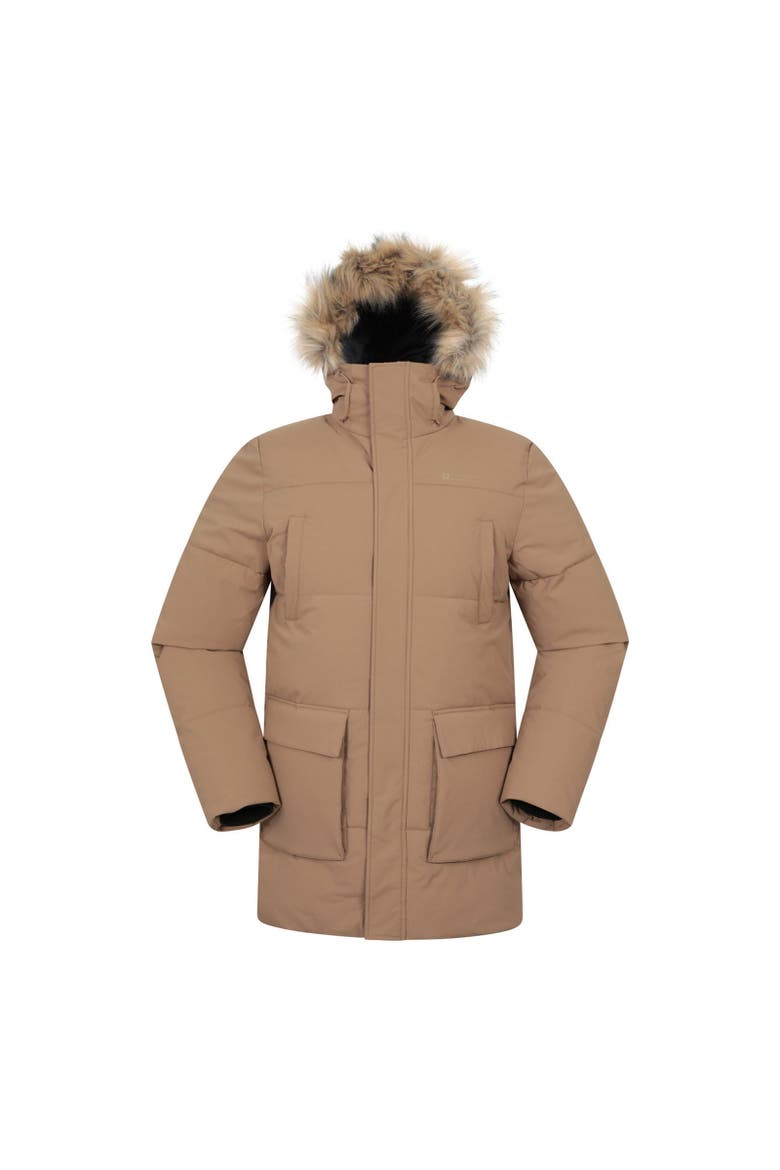 Fern Water Resistant Padded Parka, Main, color, Tan