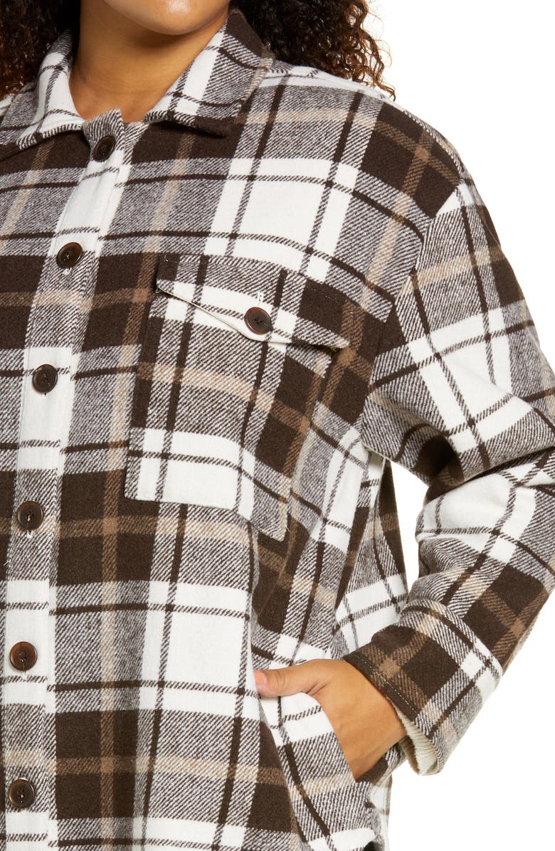 Treasure & Bond Plaid Shirt Jacket, Alternate, color, 
