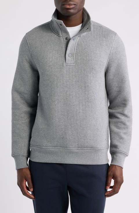 Quilted Popover Sweatshirt