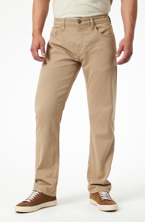 Matt Relaxed Straight Leg Twill Pants (Regular, Big & Tall)