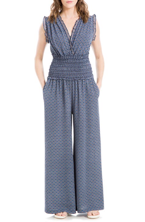 Wide Leg Crepe Jumpsuit