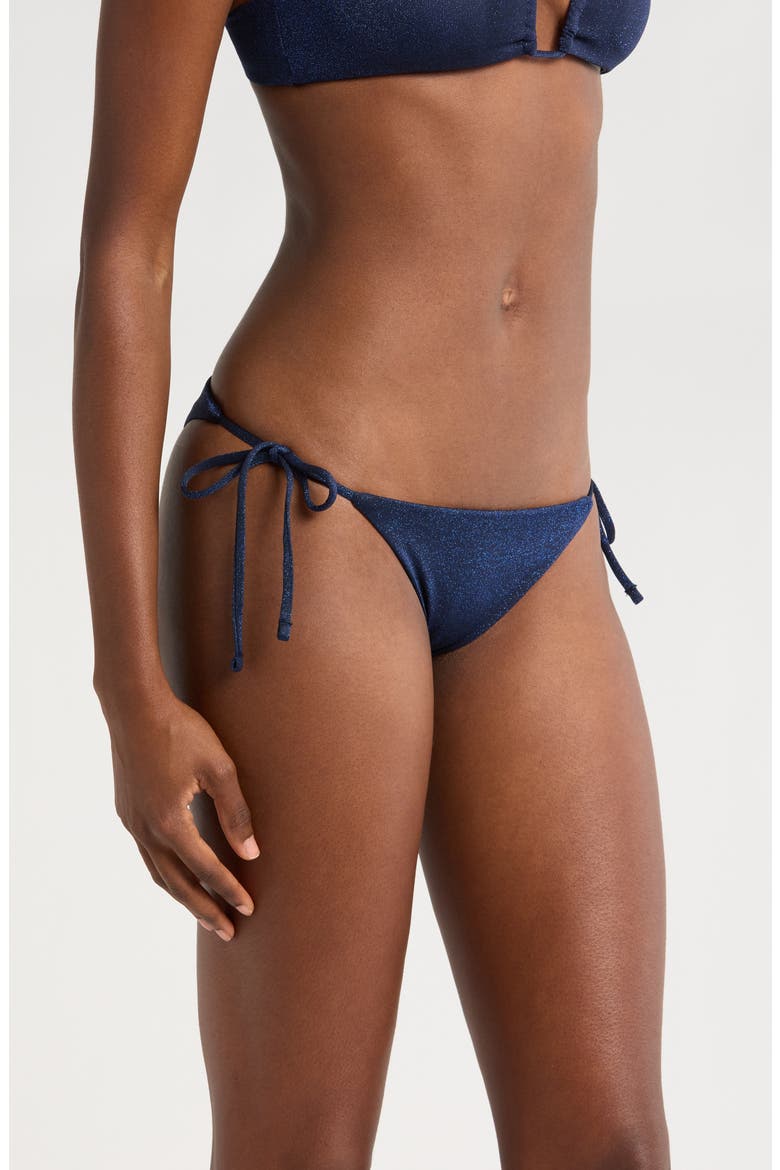 Midnight Blue Sunning Reversible Bikini Bottoms, Alternate, color, DARK BLUE