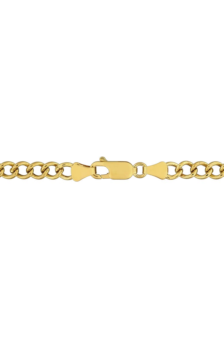 Julianna B. Birthstone Curb Link Station Necklace 14k, Alternate, color, Peridot