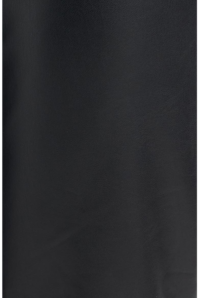 Pull On Faux Leather Straight Leg Pants, Alternate, color, ANNE BLACK