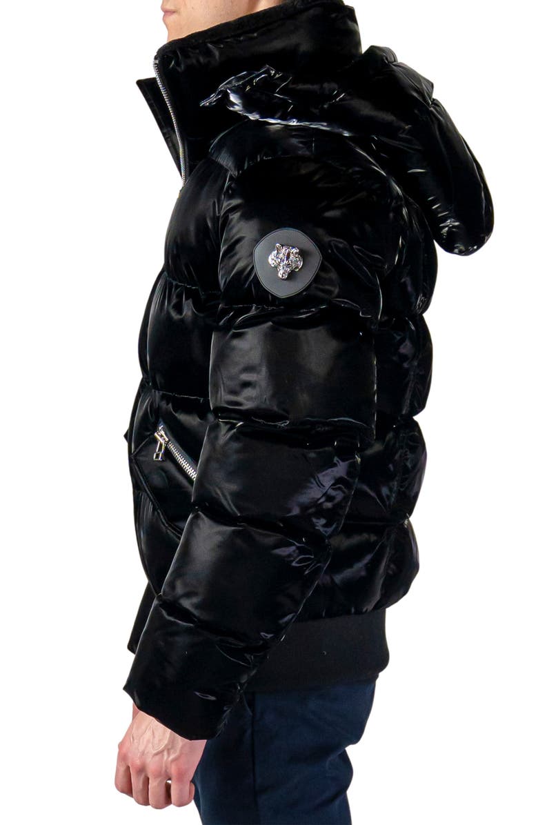 Woodpecker Woody Water Resistant Hooded Puffer Bomber Jacket, Alternate, color, 