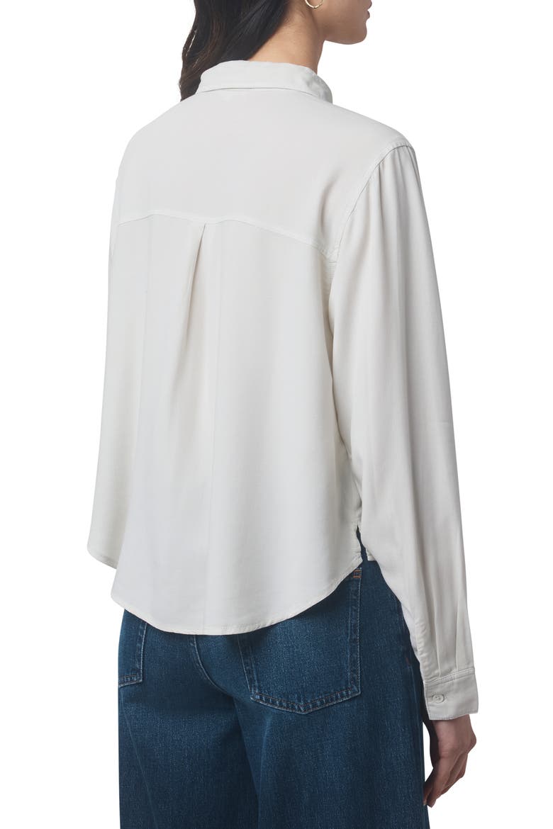 Joanne Button-Up Shirt, Alternate, color, PALE OAK
