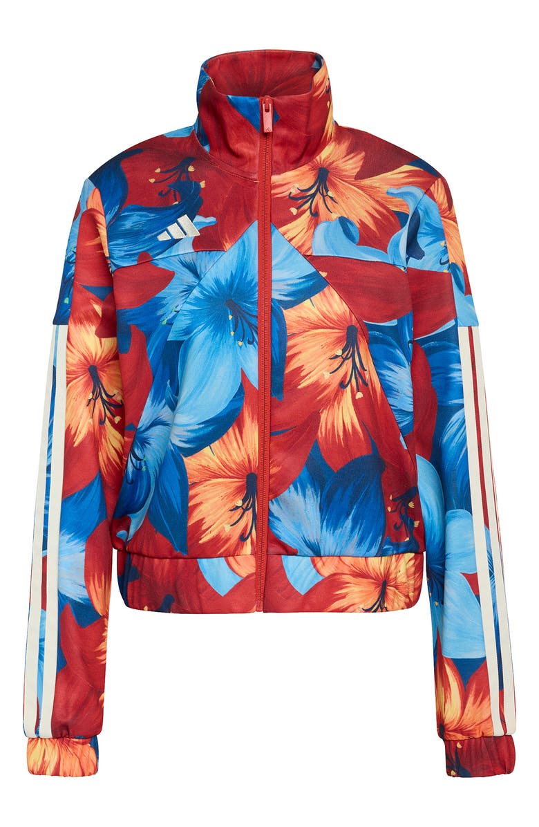 adidas x Farm Rio Track Jacket, Alternate, color, Light Blue/ Red/ Cream White