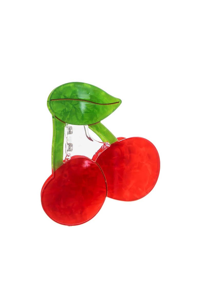 BY ADINA EDEN Tart Cherry Hair Claw Clip, Main, color, 