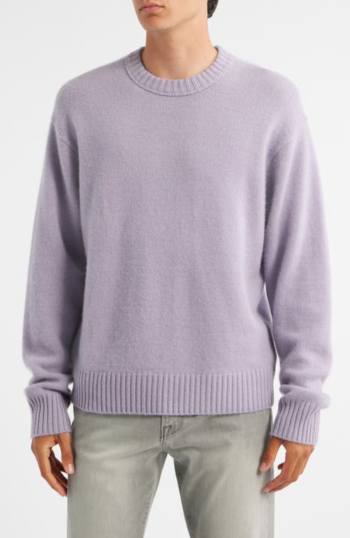 Frame Cashmere Crewneck Sweater In Purple