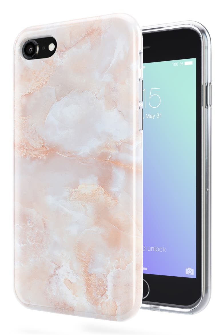 Rose iPhone 6/6s/7/8 & 6/6s/7/8 Plus Case, Alternate, color, PINK