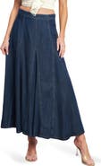 FLYING TOMATO Contrast Stitch Midi Skirt