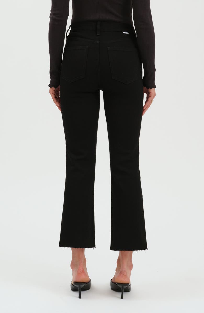 DAZE Shy Girl High Waist Raw Hem Crop Flare Jeans, Alternate, color, After Party