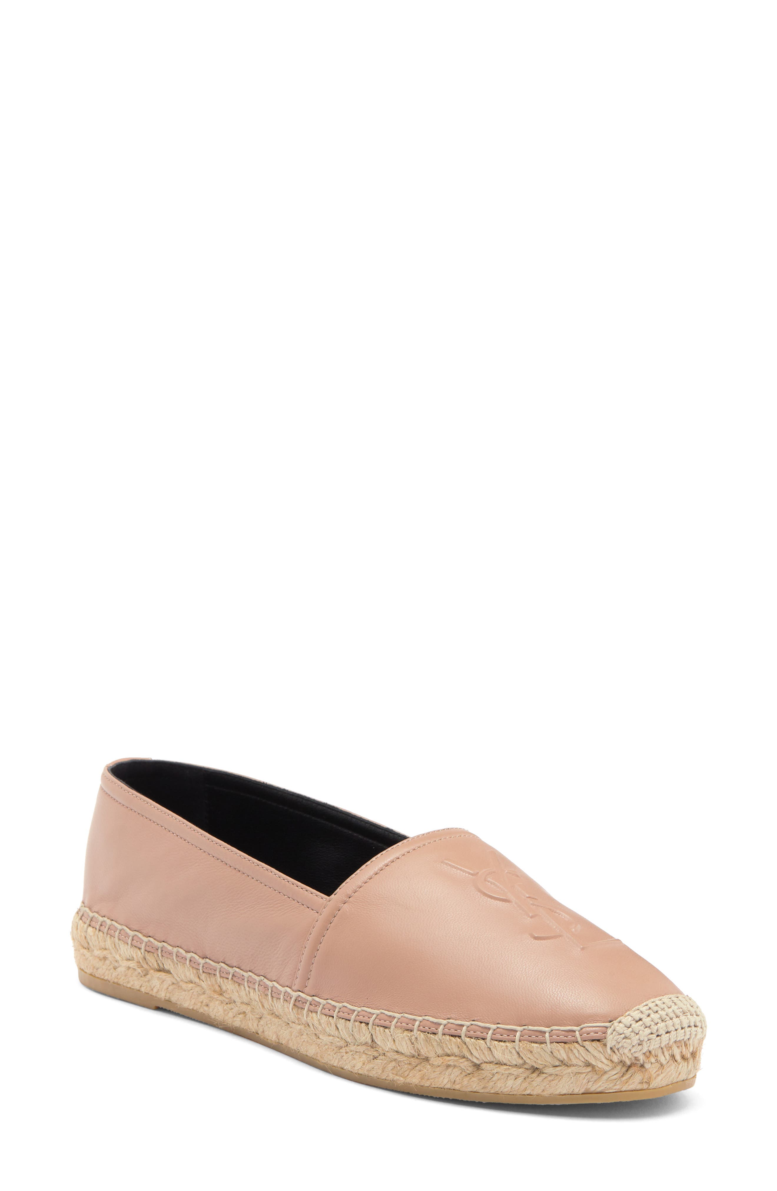 Saint Laurent YSL Logo Espadrille, Main, color, 