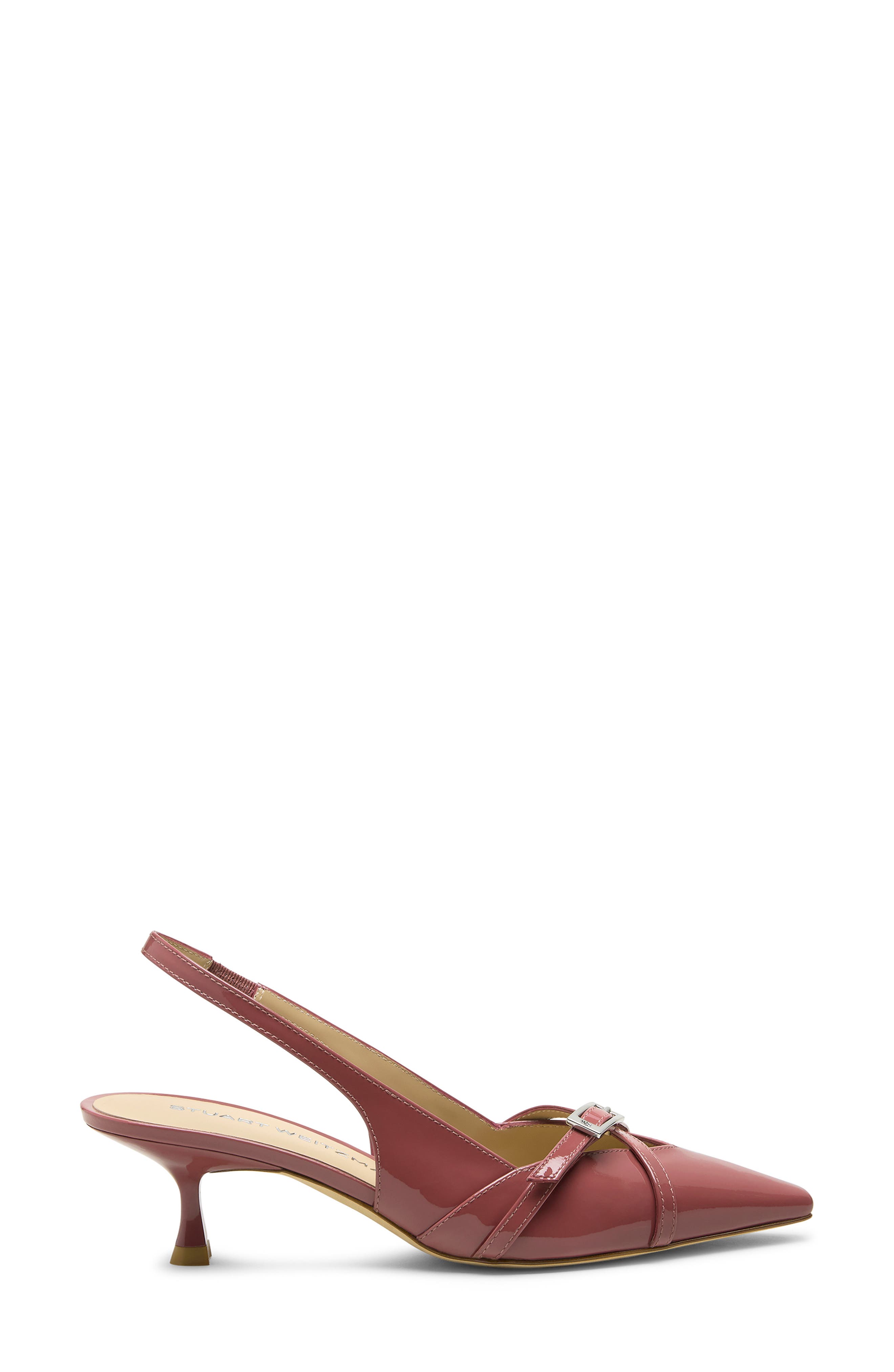 Georgie Kitten Heel Slingback Pump, Alternate, color, DUSTY BERRY