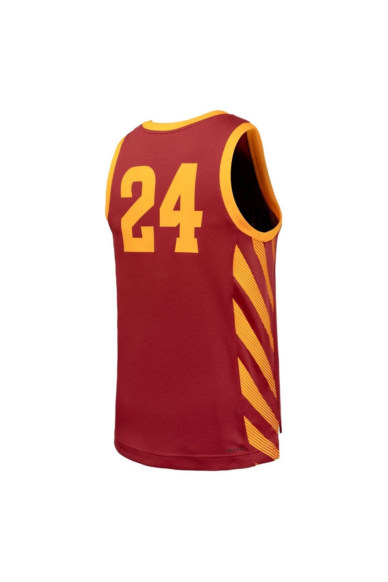 Men's Nike #24 Cardinal Iowa State Cyclones Replica Basketball Jersey, Alternate, color, Cardinal