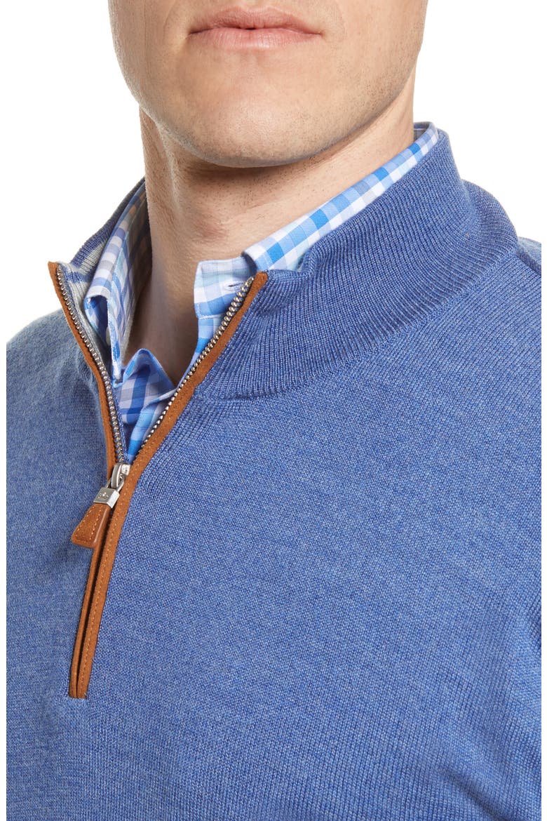 Crown Regular Fit Quarter Zip Pullover, Alternate, color, SAILOR BLUE
