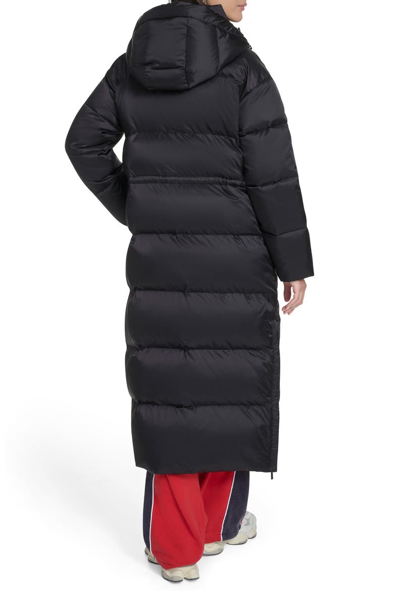 Water Resistant Hooded Puffer Coat, Alternate, color, BLACK
