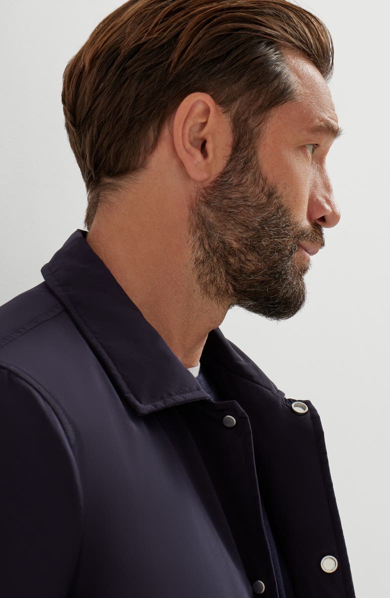 Brunello Cucinelli Shirt-style outerwear jacket, Alternate, color, Blue