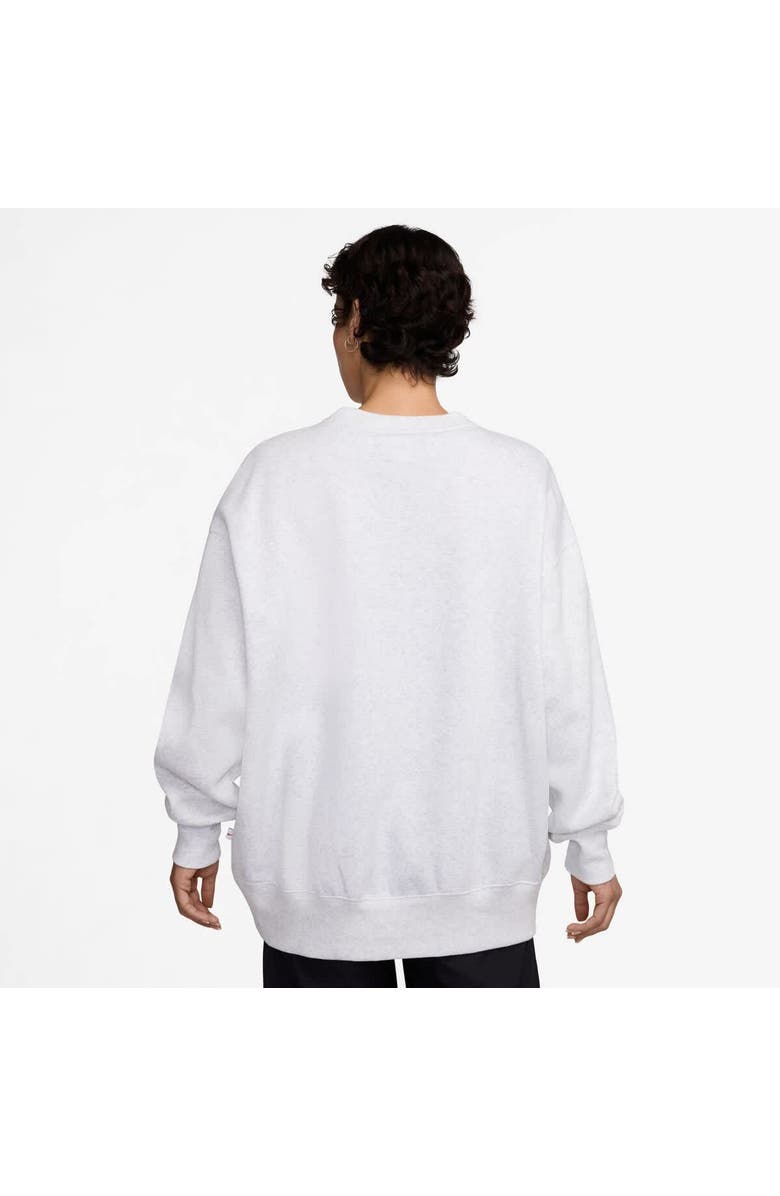 Nike Women's Nike Heather Gray USWNT Oversized Phoenix Fleece Pullover Sweatshirt, Alternate, color,