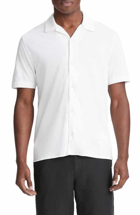 Vince Cabana Short Sleeve Piqué Camp Shirt