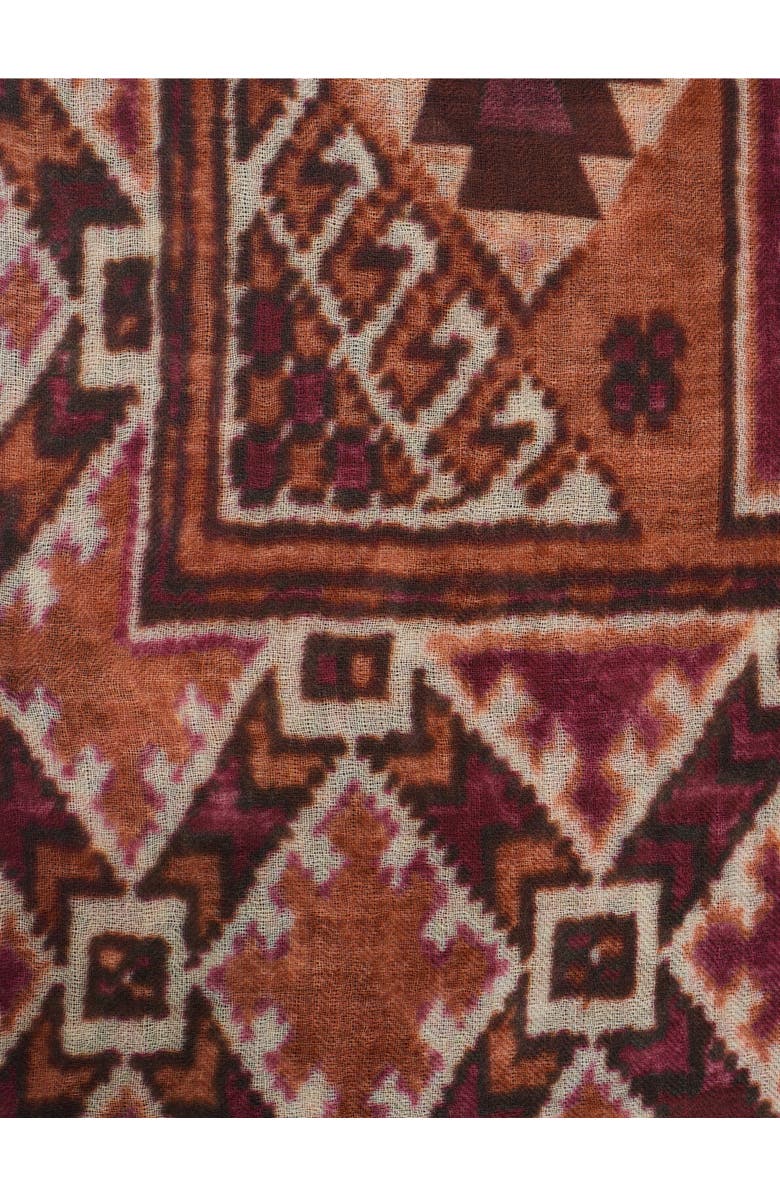 GERARD DAREL Raissa Patterned Scarf, Alternate, color, Bordeaux