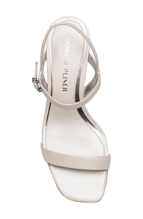 Donald Pliner Block Heel Sandal In Pearl