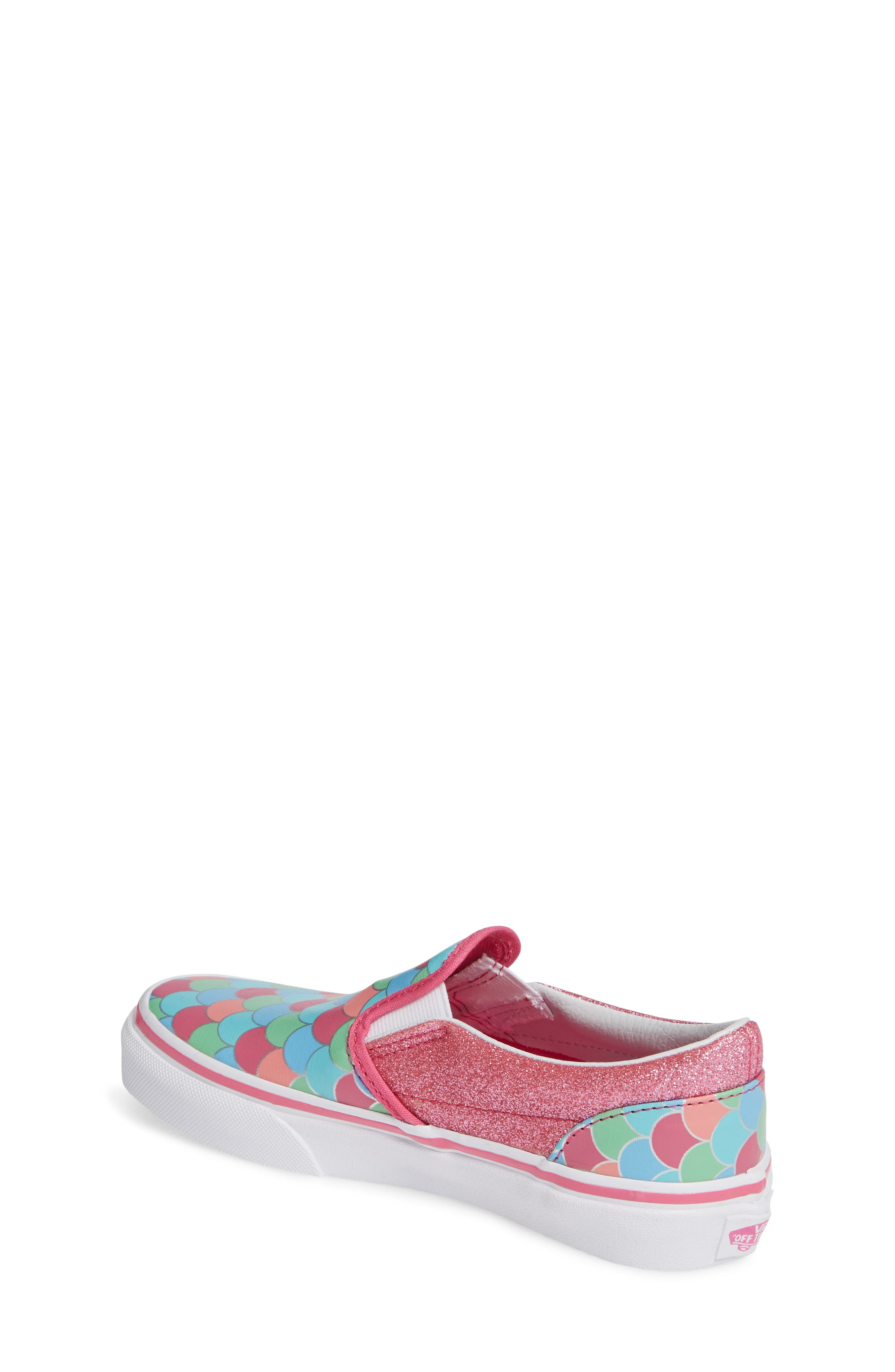 'Classic - Metallic' Slip-On, Alternate, color, CARMINE ROSE/ TRUE WHITE