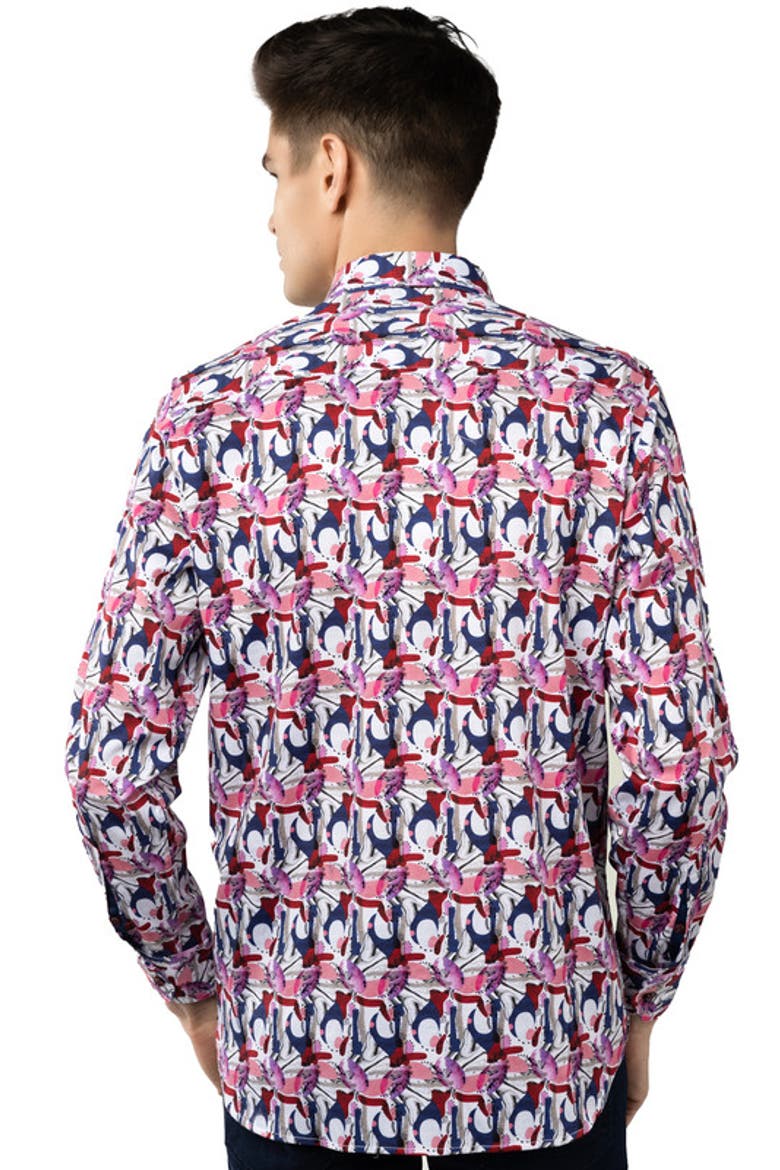 Multicolor Swirls Shirt, Alternate, color, Multi