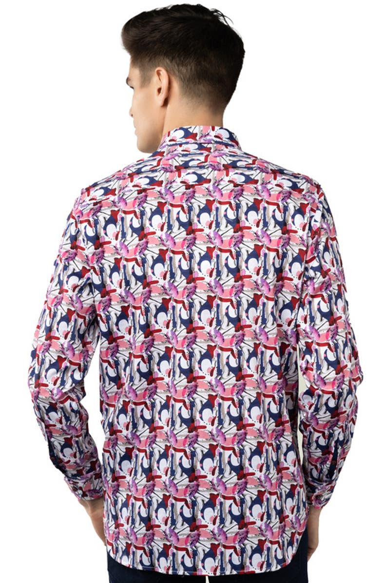 Luchiano Visconti Multicolor Swirls Shirt, Alternate, color, Multi