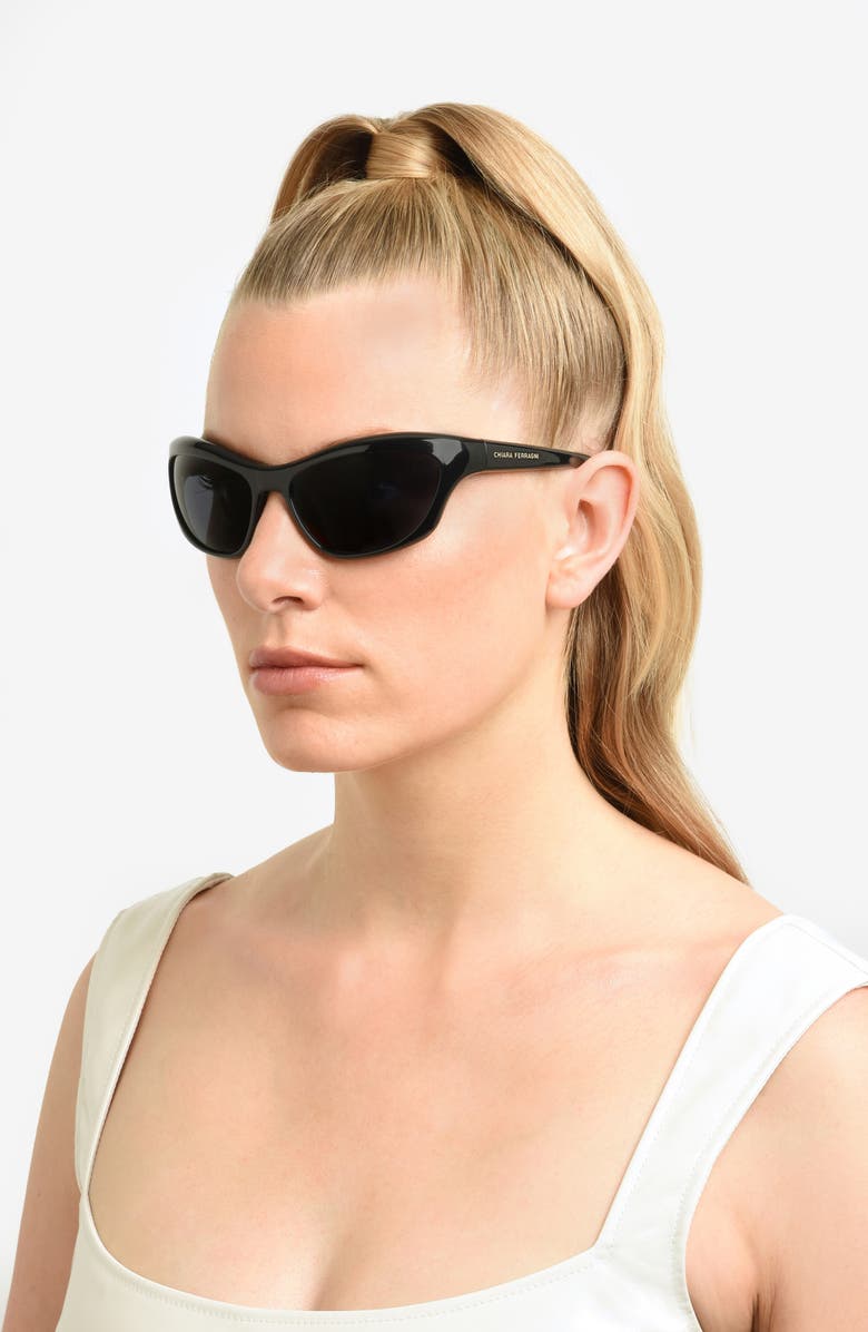 Chiara Ferragni 60mm Cat Eye Sunglasses, Alternate, color, 