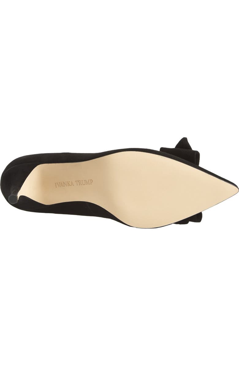 Ivanka Trump 'Benny' Pointy Toe Bow Pump, Alternate, color,