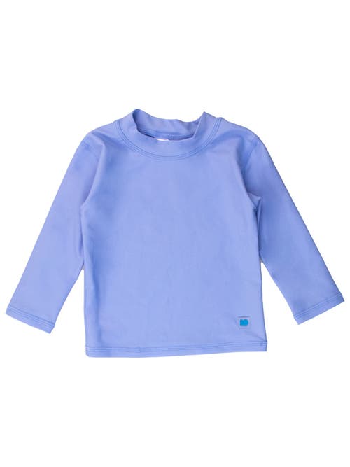 Ruggedbutts Boys Upf50+ Sun Protected Long Sleeve Rash Guard In Periwinkle Blue