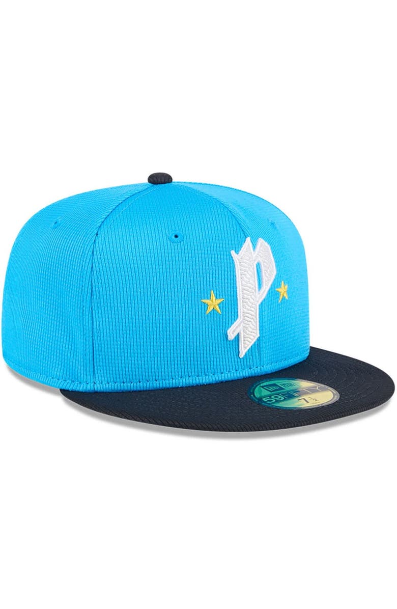 New Era Men's New Era Neptune Blue/Navy Philadelphia Phillies City Connect Batting Practice 59FIFTY Fitted Hat, Alternate, color, Neptune Blue