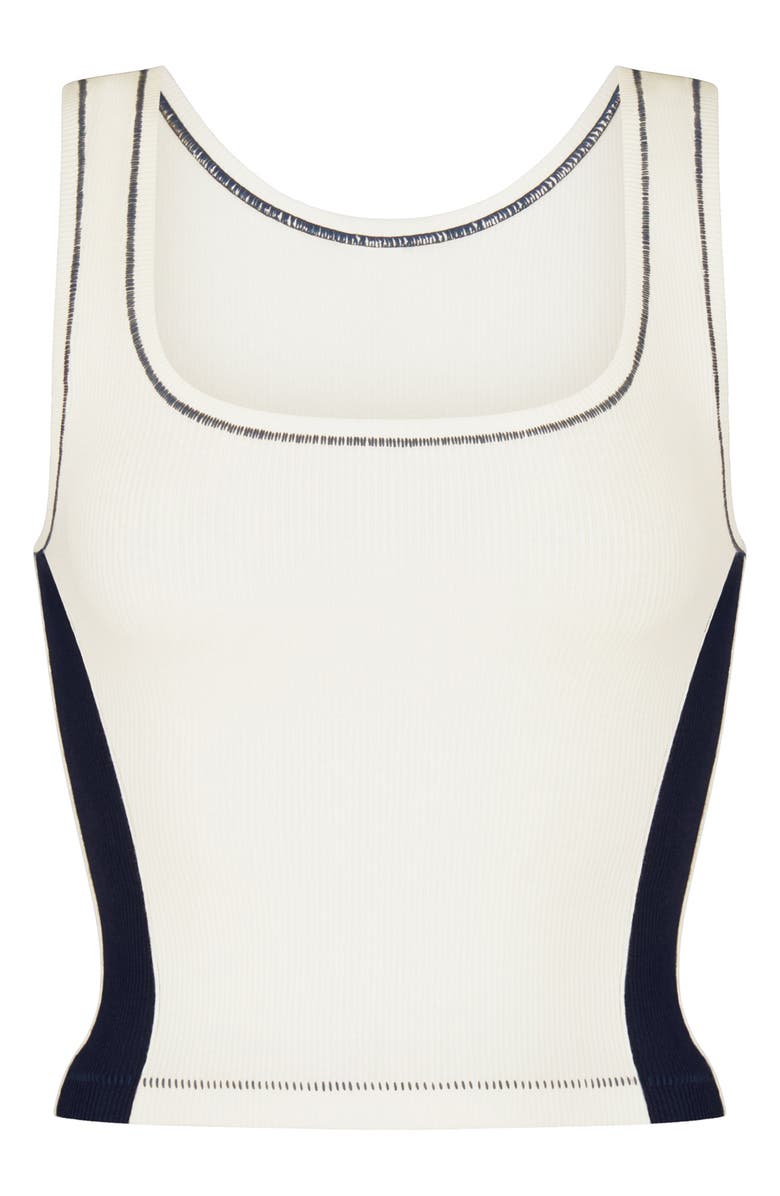 SKIMS Stretch Cotton Rib Tank Top, Alternate, color,