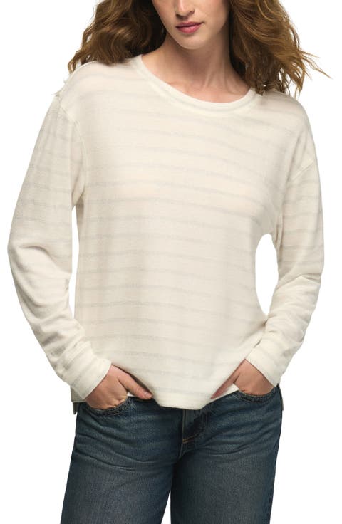 Metallic Stripe Knit Top