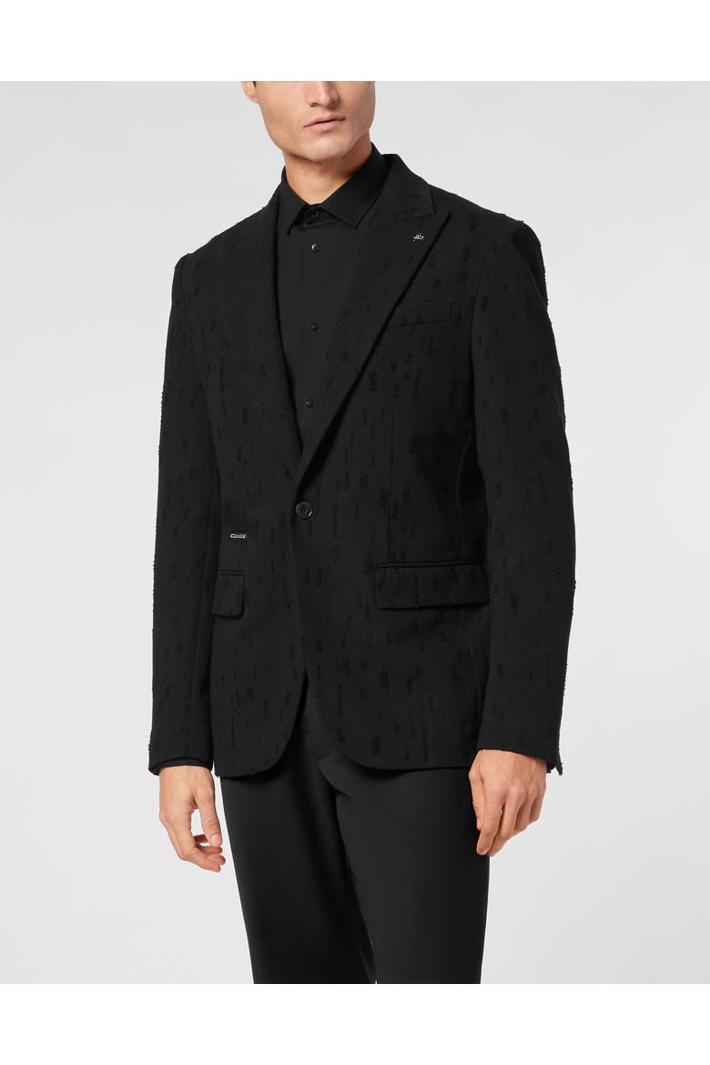 Destroyed Blazer Ls Men, Main, color, black