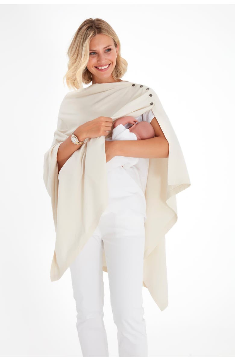 Accouchée Four in One Multipurpose Supreme Cotton Cape, Alternate, color, Beige