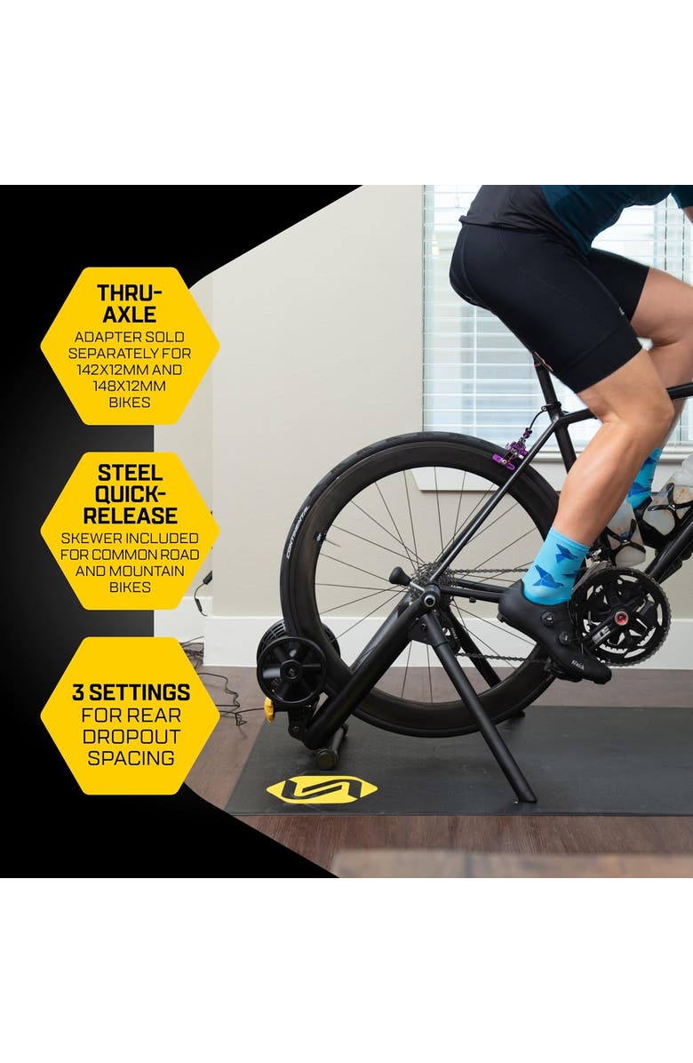 Saris Smart Indoor Cycling Trainer with Electromagnetic Resistance, Alternate, color, Black