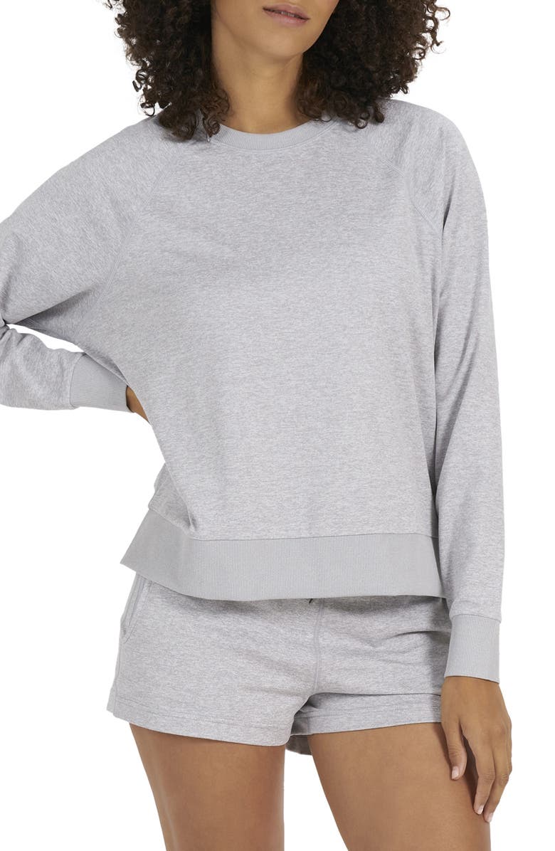 Vuori Long Sleeve Halo Crew Sweatshirt, Main, color, Pale Grey Heather