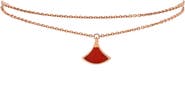 Pre-Owned Bvlgari Divas' Dream Bracelet 18K Rose Gold with Carnelian